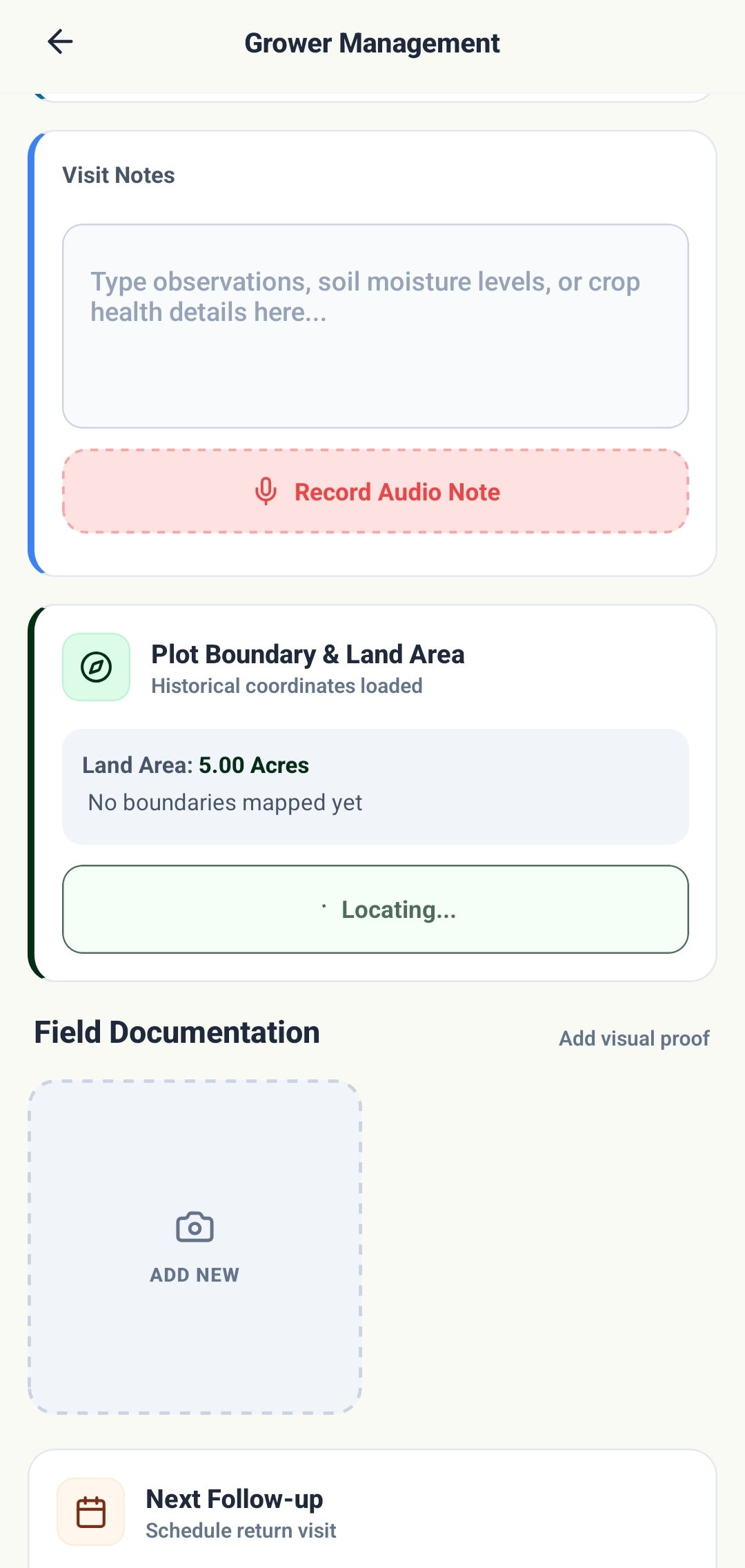 Field Visit Observations & Audio Dictation