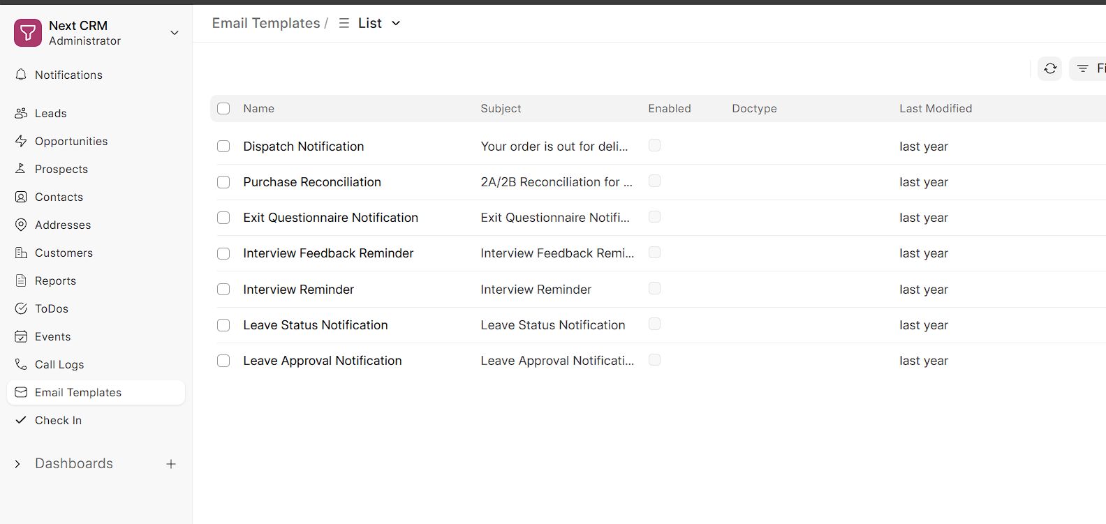 DocType-Linked Email Templates Engine