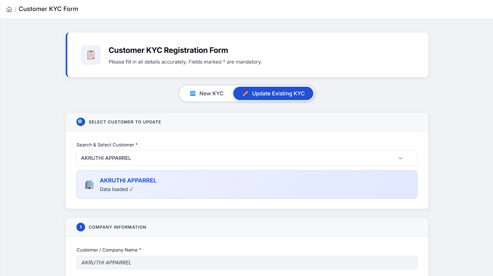 KYC Lifecycle & Status Verification
